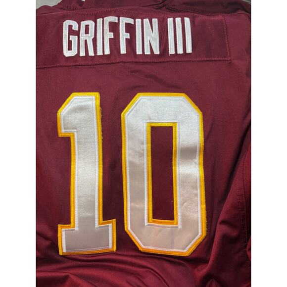 NFL Nike Washington Team 80th Anniversary Maroon Jersey Griffin III #10 XL - Picture 7 of 8